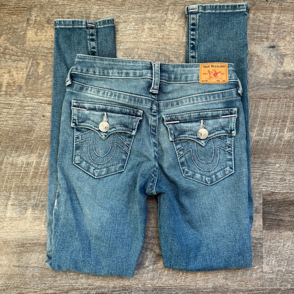 True Religion Halle Mid Rise super‎ skinny size 14